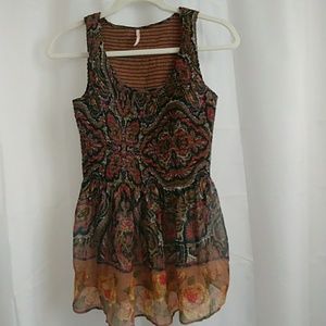 Free People Smocked Tank Top